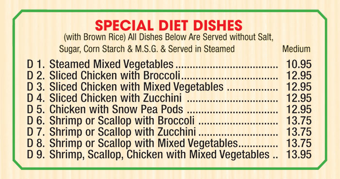 Diet Dishes